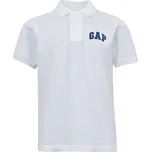 Dětské tričko GAP LOGO POLO XS Bílá, Tmavě modrá