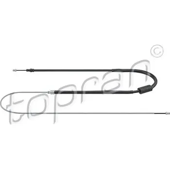 Lanko parkovací brzdy Tažné lanko, parkovací brzda TOPRAN 700 925