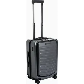 PORSCHE DESIGN Roadster Hardcase 4W Business Trolley S Manažerské zavazadlo kufr skořepinový velikost S šedá TSA USB (550 x 380 x 230 mm Výjimečně lehký s přední kapsou. Tichá kola. Jako příruční zavazadlo.)