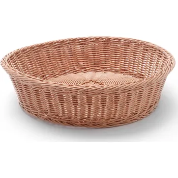 Servírovací stolek Košík na pečivo kulatý, HENDI, Hnědá, ⌀400x(H)90mm