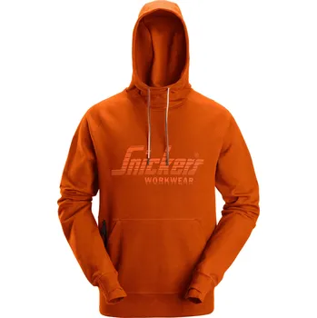 Pánská mikina SNICKERS Bright oranžová pánská mikina s kapucí M