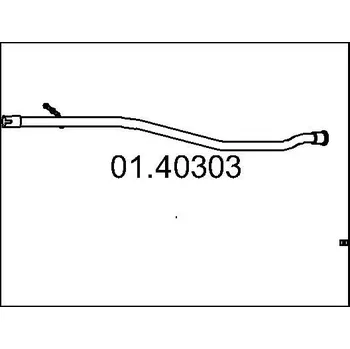 Výfuková trubka Výfuková trubka MTS 01.40303