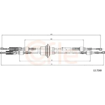 Tažné lanko, ruční převodovka COFLE 92.12.7263