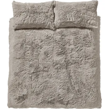 Povlečení Hnědé povlečení na dvoulůžko z mikroplyše 200x200 cm Cuddly – Catherine Lansfield ID_1682912