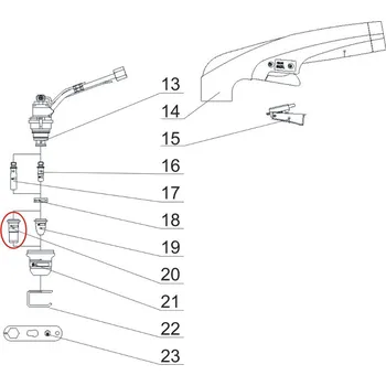 plazmová řezačka Dýza dlouhá 0,9 pro hořák ABICUT 45