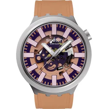 Módní doplněk Hodinky Swatch Big Bold Terracotta Tide Skeleton SB07S119