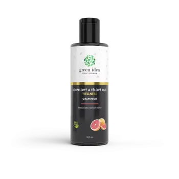 Koupelový olej Green Idea GRAPEFRUIT - koupelový a tělový olej, 200ml