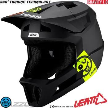 Cyklistická přilba Dětská integrální MTB helma LEATT MTB 1.0 Gravity Junior Helmet V25 Black 2026 KL