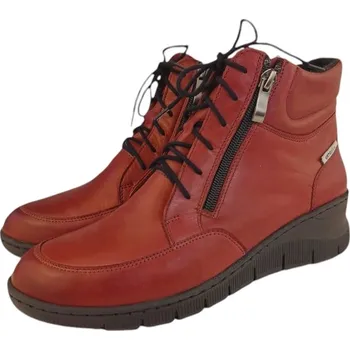 Dámská zimní obuv S 2197/F - 209 dámské zdravotní zateplené kotníkové boty; barva červená 38