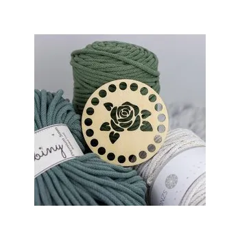 Podtácek, nebo víko na košík - kruh Ø 10 cm - růže