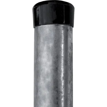 Plotový sloupek IDEAL® pozinkovaný (Zn) 2800/60/3,0mm včetně černé čepičky