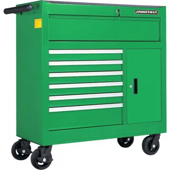 Dílenský vozík, nevybavený, 7 zásuvek a skříňka, 107 x 46 x 115 cm - JONNESWAY C-7DW42