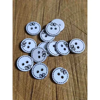 Knoflík Knoflík bílý s mašličkou