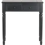 Černý toaletní stolek z borovicového dřeva WOOOD Romy ID_1223588