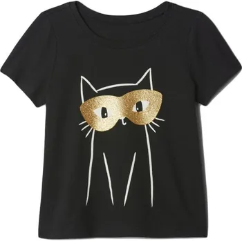 Dívčí oblečení Dětské tričko GAP BABY 2Y Černá, Bílá, Zlatá
