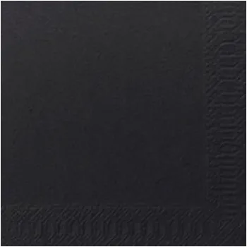 Papírový ubrousek Ubrousek 24 x 24 cm 2vrstvý černý (300 ks)