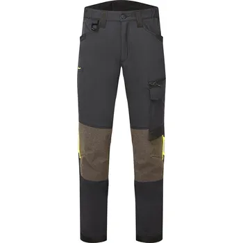 Pánská móda PORTWEST EV441 / Strečové služební kalhoty EV4, prodloužené - černá UK 28/EU 44