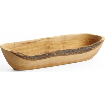 Podlouhlá miska z olivového dřeva, HENDI, 300x95x(H)60mm