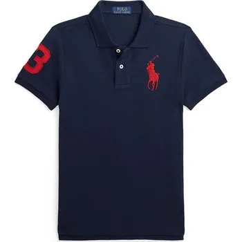 Pánské tričko Dětská bavlněná polokošile Polo Ralph Lauren 323708861113 námořnická modř 59X, vel. 136-138