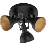 Briloner Nástěnné a stropní svítidlo v retro designu (3bodové kruhové)