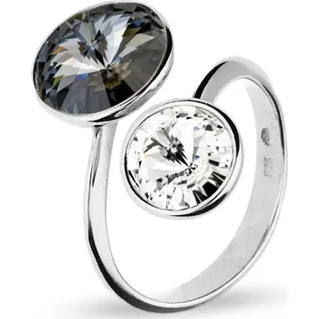 Prsten Prsten se Swarovski Elements Piruli PR1122SNC Silver Night