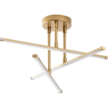 LED stropní svítidlo ve zlaté barvě 26x51 cm Ledflower – Opviq lights ID_1644290