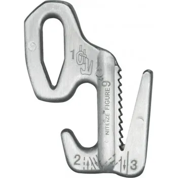 Nite Ize Figure 9 - utahovací karabina stříbrná Velikost: XL Nite Ize Figure 9 stříbrná