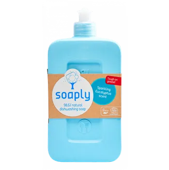 Mycí prostředek Soaply | Přírodní prostředek na mytí nádobí - eukalyptus účinný proti mastnotě, v bio kvalitě - 500 ml