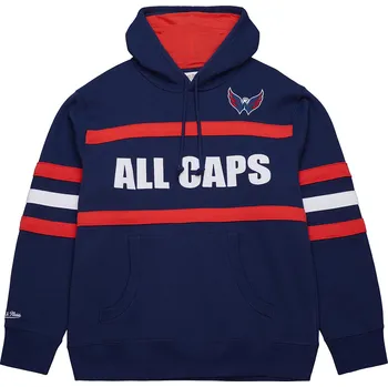 Pánská mikina Mitchell & Ness Pánská mikina Washington Capitals NHL Head Coach Hoodie Current Logo Velikost: L