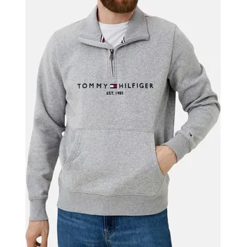 Pánská mikina Pánská šedá mikina Tommy Hilfiger - Velikost XL, Barva Šedá 39658 MW0MW20954