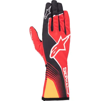 Moto rukavice Závodní rukavice Alpinestars Tech-1 K Race V2 Future, Červená/mandarinková