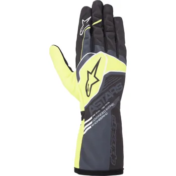 Moto rukavice dětské Závodní rukavice Alpinestars Tech-1 K Race S V2 Corporate, Antracitová/limetková