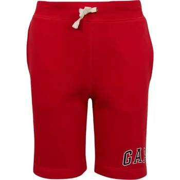 Pánské kraťasy Dětské šortky GAP V-LOGO SHORT XL Červená, Bílá, Černá