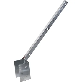 Plotový sloupek Bavolet na čtyřhranný sloupek 60 × 60 mm, jednostranný, vnitřní - pozinkovaný (Zn)