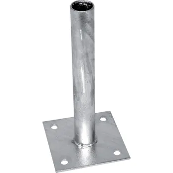 Zn patka k montáži sloupku na betonový základ - pro sloupky průměr 38 mm