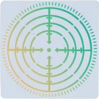 Plast. šablona, TERČ 7, 13x13,1 cm, 1ks