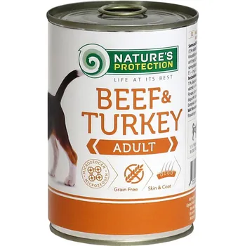 Krmivo pro psa Nature's Protection Dog konz.Adult hovězí/krůta 400 g