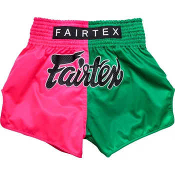 Bojový sport Thai šortky Fairtex BS1911 - růžovo/zelené - BS1911GREEN Velikosti: XXL