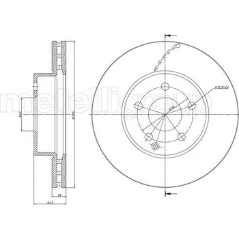 Brzdový kotouč Brzdový kotouč METELLI 23-0935C