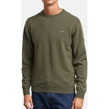 Pánský svetr Zelený svetr Gant - Velikost M, Barva Zelená 56092 8030561