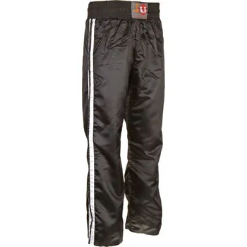Boxerské rukavice JU-SPORTS KICKBOX KALHOTY model UNI - černé s bílým pruhem Velikost: 170