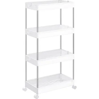 regál Regál na kolečkách VOXO I bílý