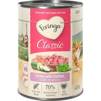 Krmivo pro psa 6x400g Feringa Classic Meat Menu - losos a krůtí