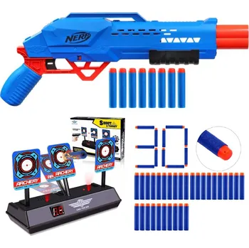 Dětská zbraň Nerf Alpha Strike Big Cat DB-2 F2463 + 30 šípů + vesta