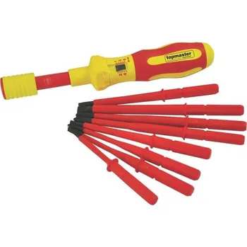 Šroubovák Top Master Pro Sada výměnných elektrikářských šroubováků 1000V 9-dílná (PL,PH,PZ) TMP - TM-220102