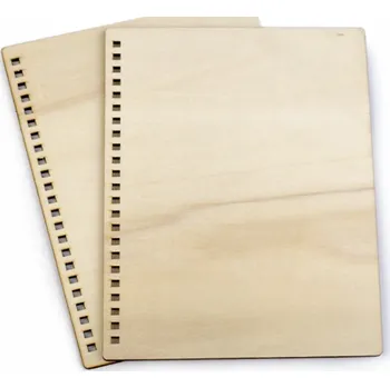 Dřevěné desky na výrobu zápisníku A5