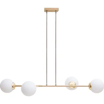 Lustr na lanku FIRA 4xE27/60W/230V zlatá