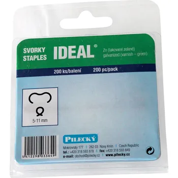 Příslušenství pro plot Svorka IDEAL poplastovaná (Zn + PVC), balení 200 ks
