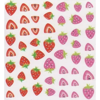 NehtyShop Nálepky na nehty, jahody