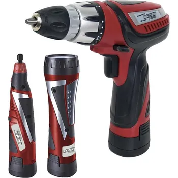 Vrtačka Raider Aku vrtačka LED Lamp Li-ion 10.8V 1300mAh příslušenství Bag Kit RD - TM-030124